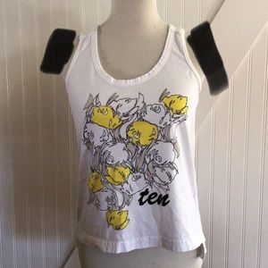 Stella McCartney White Racerback Tee Shirt